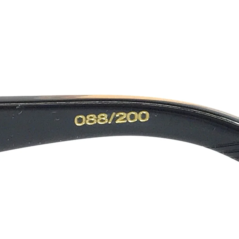 Alfred Kerbs Eyeglasses Frames CARI BK Shiny Black Gold Full Rim 55-17-141